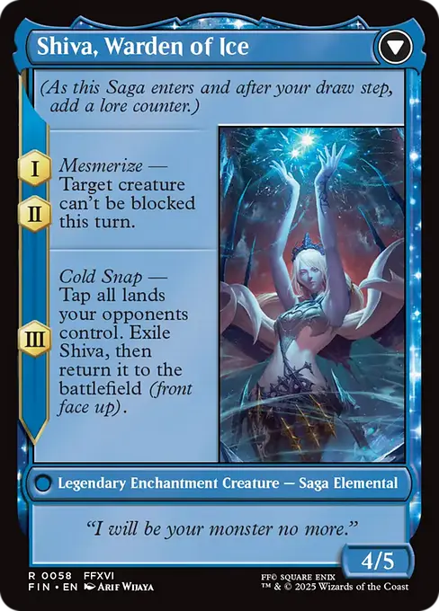 Shiva, Warden of Ice