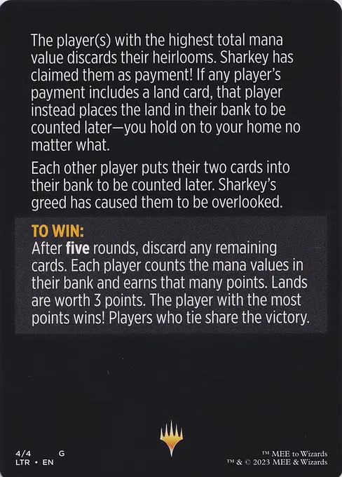 Sharkey's Tithe (cont'd)