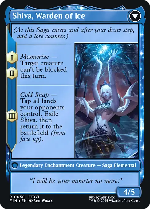 Shiva, Warden of Ice