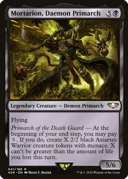 Mortarion, Daemon Primarch