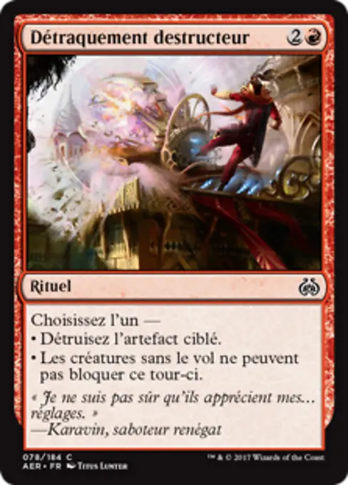 Détraquement destructeur