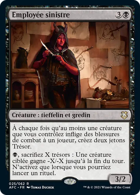 Employée sinistre
