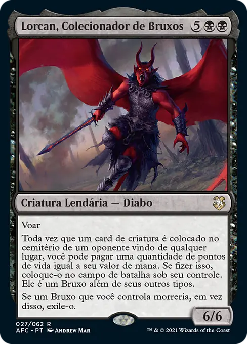 Lorcan, Colecionador de Bruxos
