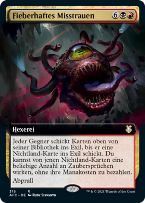 Fieberhaftes Misstrauen