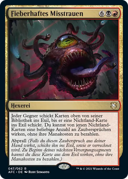Fieberhaftes Misstrauen