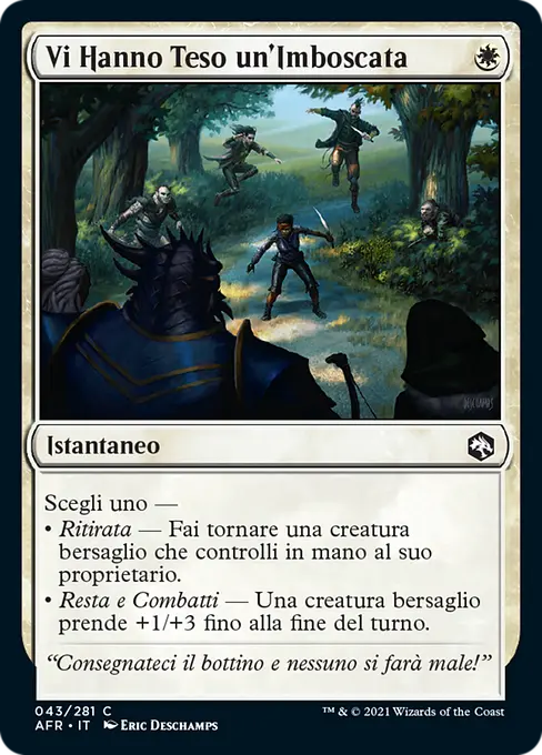 Vi Hanno Teso un'Imboscata