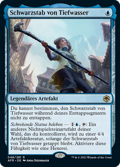 Schwarzstab von Tiefwasser
