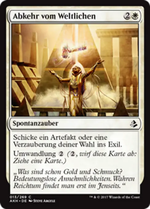 Abkehr vom Weltlichen