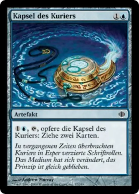 Kapsel des Kuriers