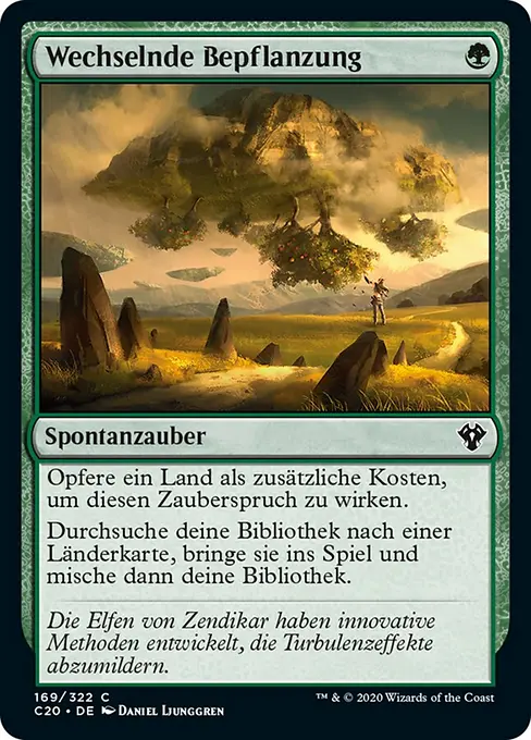 Wechselnde Bepflanzung