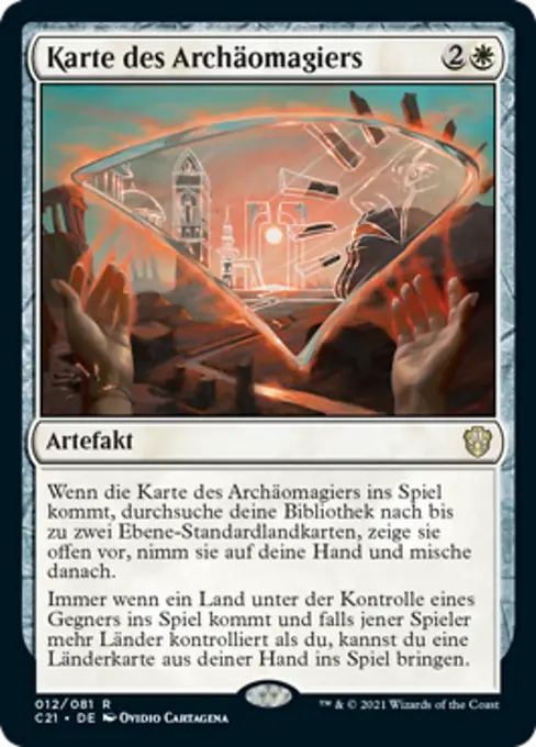 Karte des Archäomagiers
