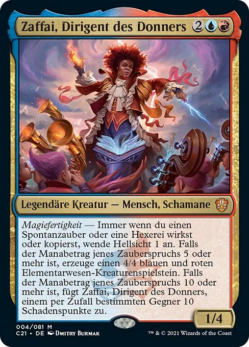 Zaffai, Dirigent des Donners