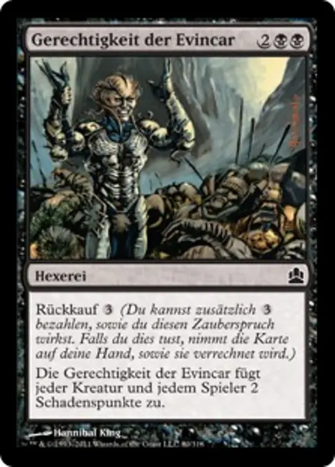 Gerechtigkeit der Evincar