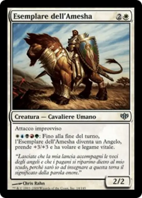 Esemplare dell'Amesha