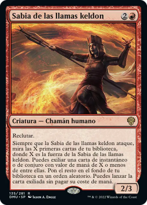 Sabia de las llamas keldon