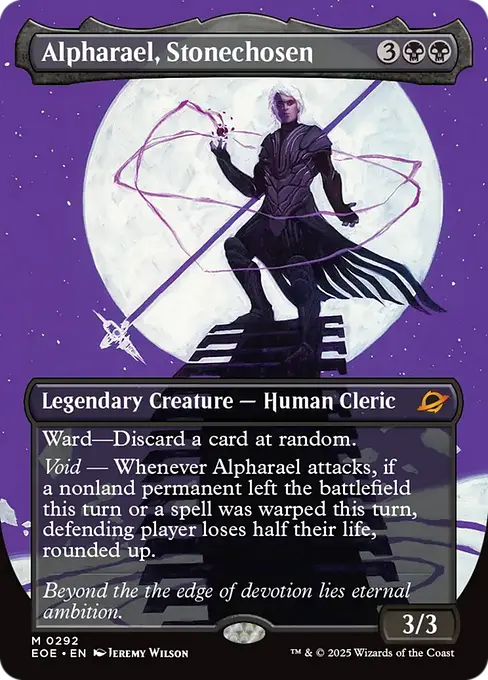 Alpharael, Stonechosen
