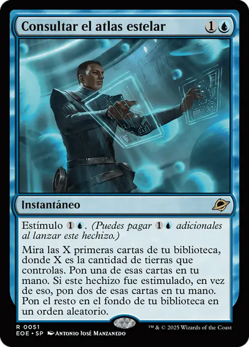 Consultar el atlas estelar