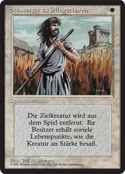 Schwerter zu Pflugscharen