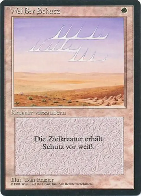 Weißer Schutz