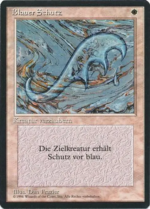 Blauer Schutz