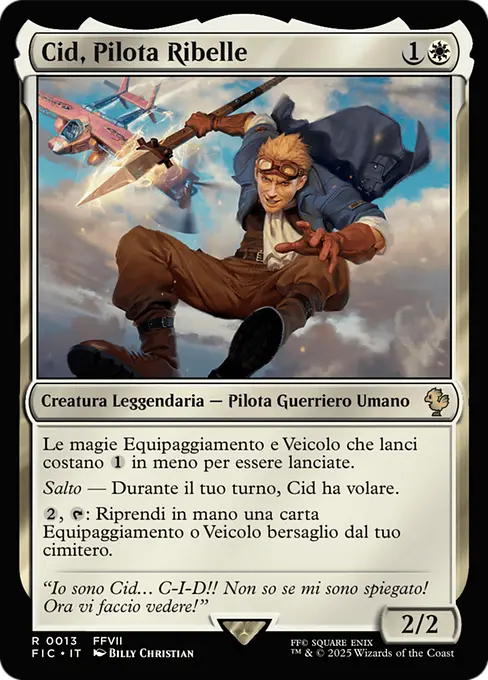 Cid, Pilota Ribelle