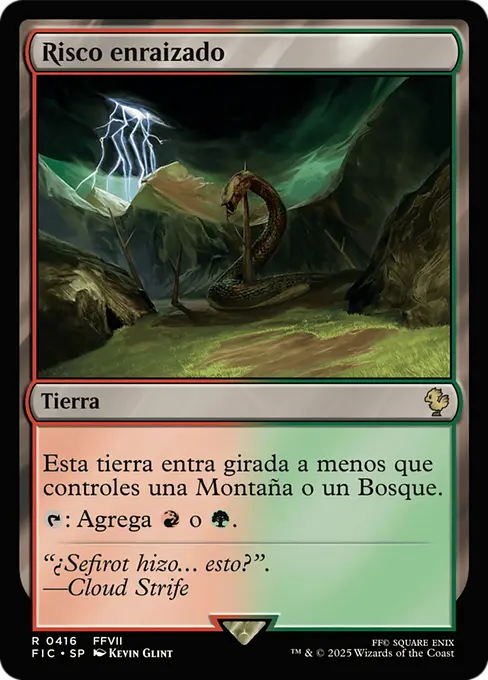 Risco enraizado