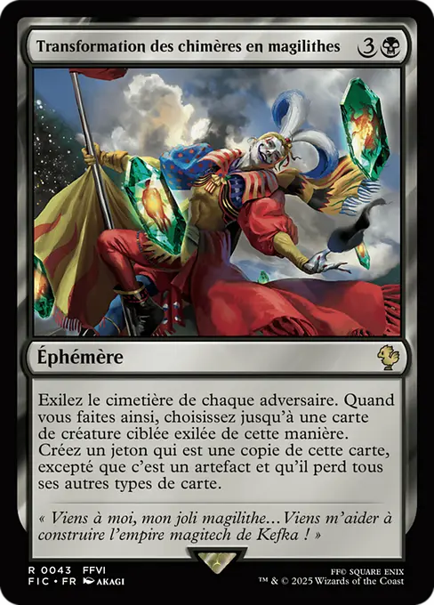Transformation des chimères en magilithes