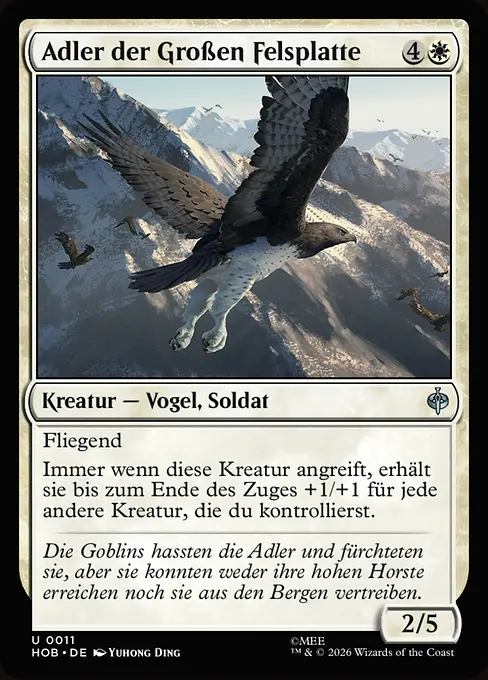 Adler der Großen Felsplatte