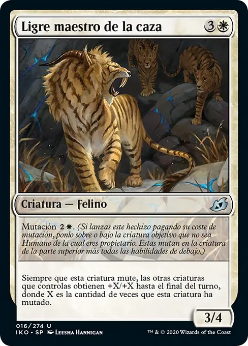 Ligre maestro de la caza