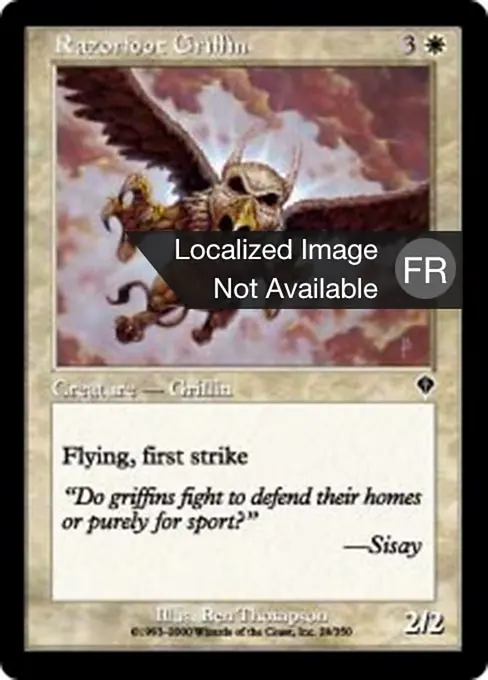 Griffon serres-rasoir