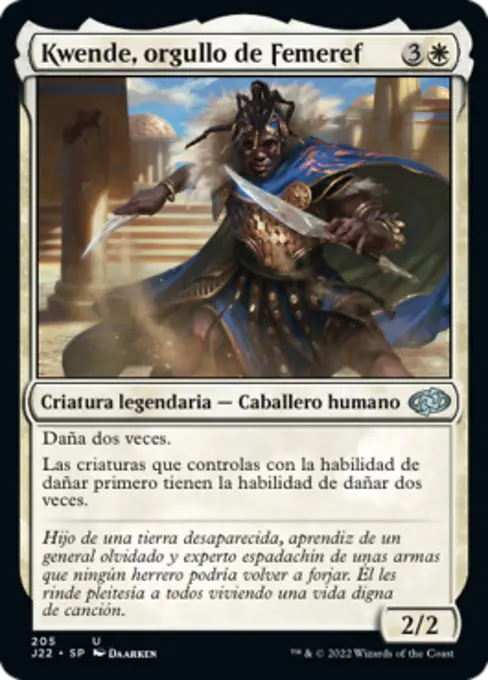 Kwende, orgullo de Femeref
