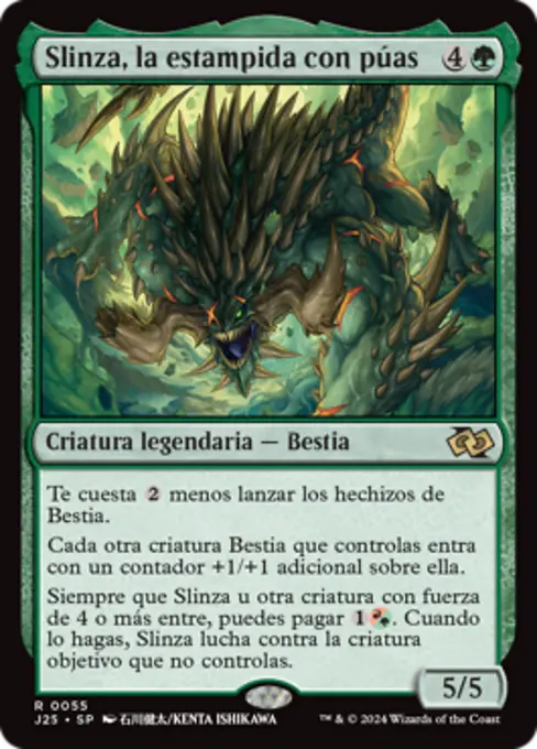 Slinza, la estampida con púas