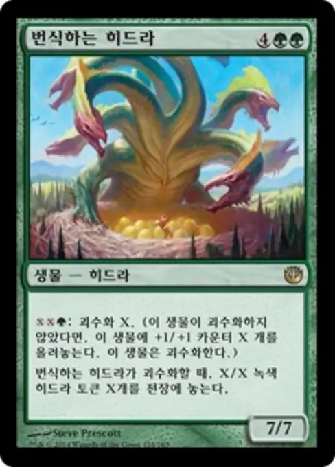 번식하는 히드라
