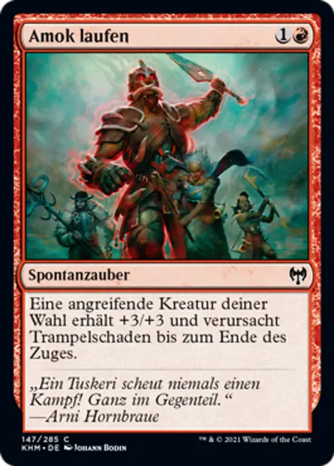 Amok laufen