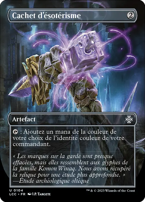 Cachet d'ésotérisme