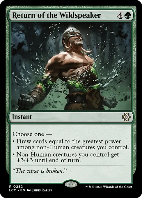 Return of the Wildspeaker