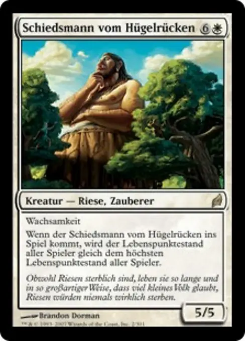 Schiedsmann vom Hügelrücken