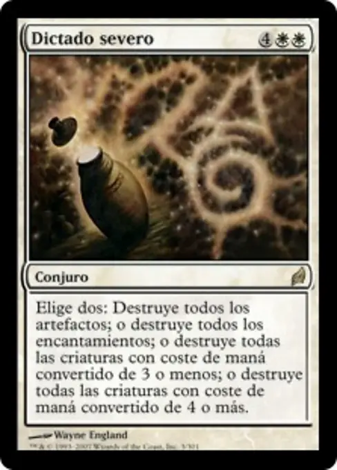 Dictado severo