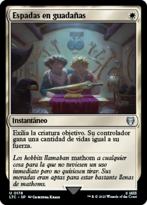 Espadas en guadañas