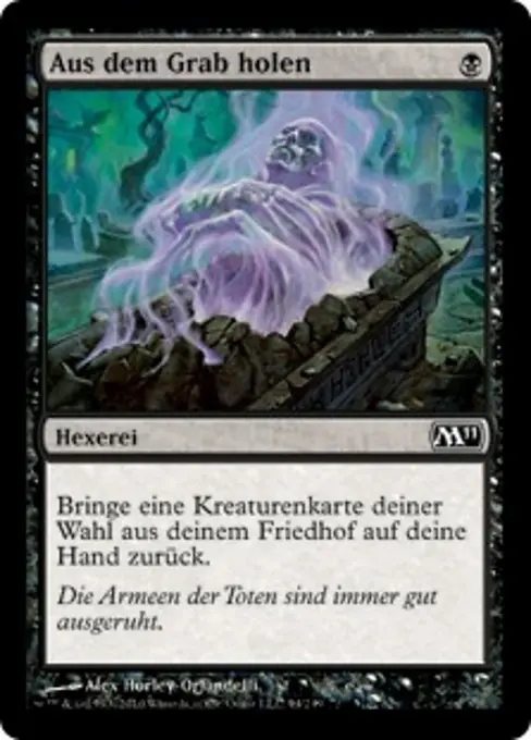 Aus dem Grab holen