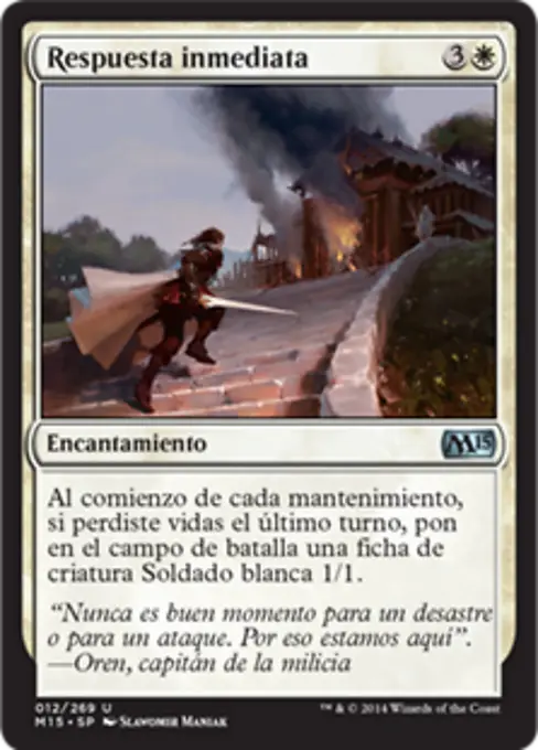 Respuesta inmediata