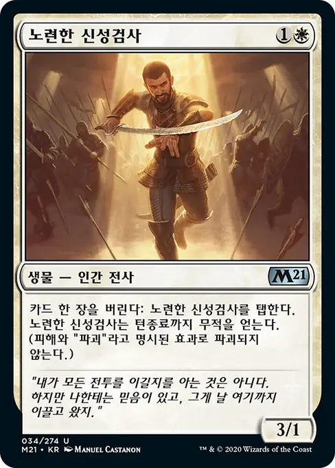 노련한 신성검사