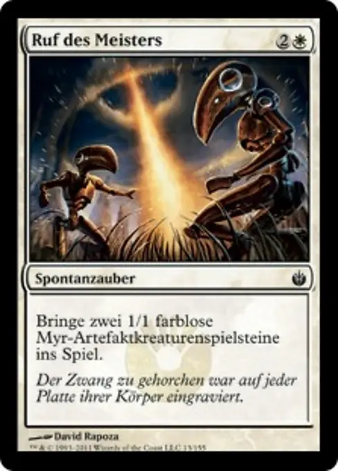 Ruf des Meisters