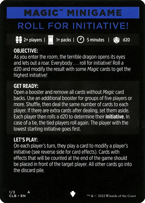 Roll for Initiative