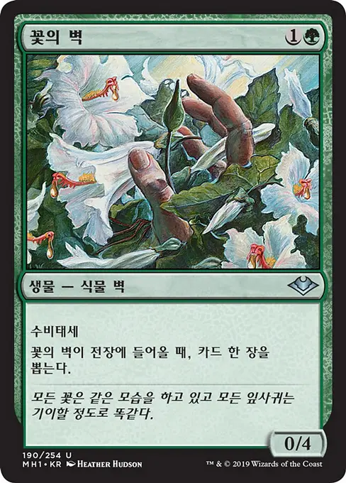 꽃의 벽