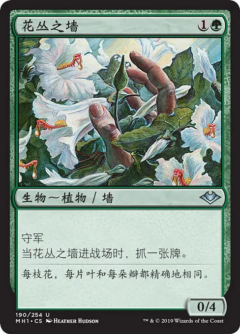 花丛之墙