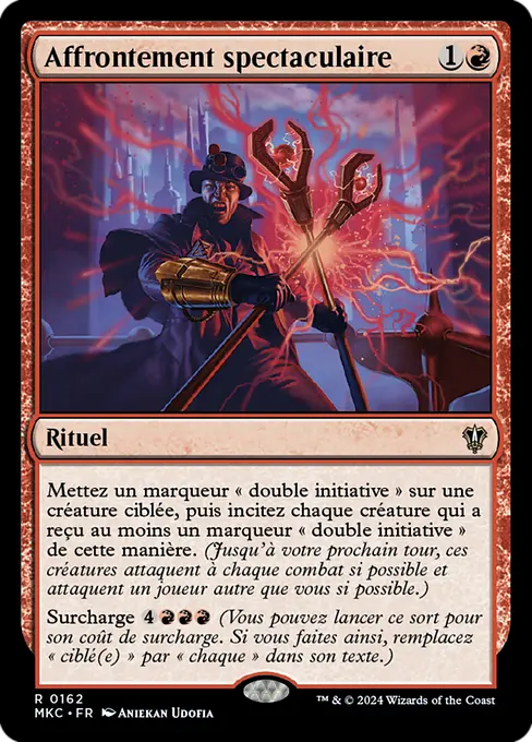 Affrontement spectaculaire