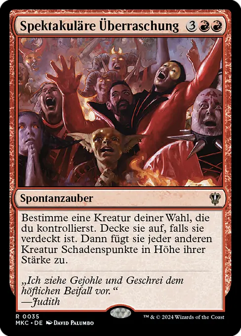 Spektakuläre Überraschung