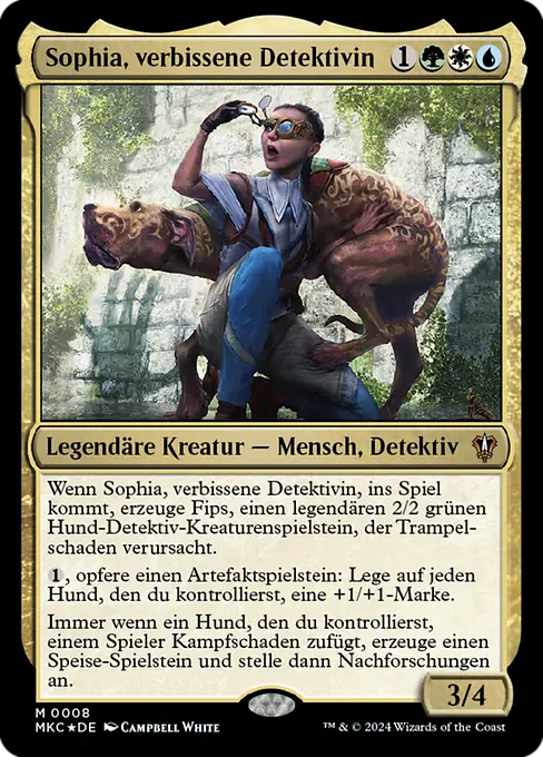 Sophia, verbissene Detektivin
