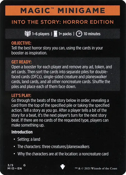 Into the Story: Horror Edition